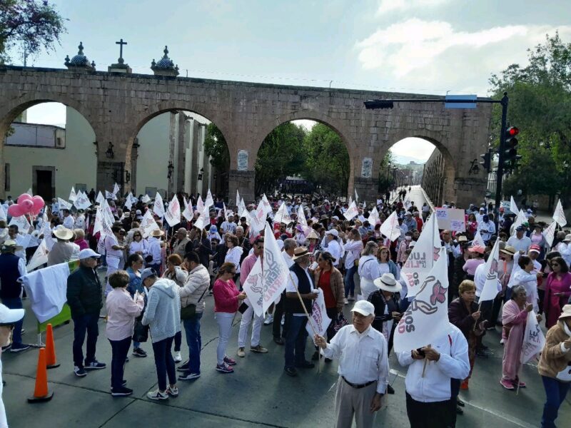 marcha por la democracia sumó a exlíderes del MC y PAN