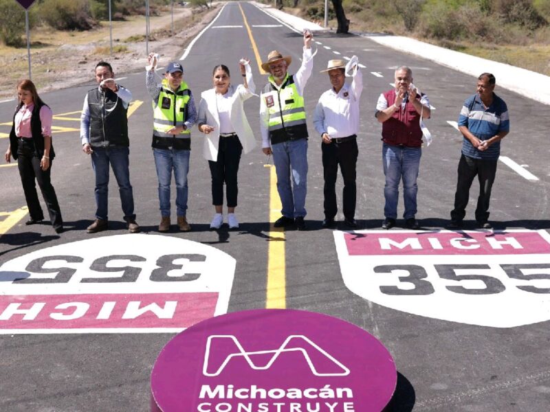 Mejora Bedolla Infraestructura carretera Michoacán