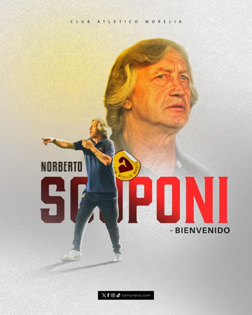 Norberto Scoponi entrenador Atlético Morelia