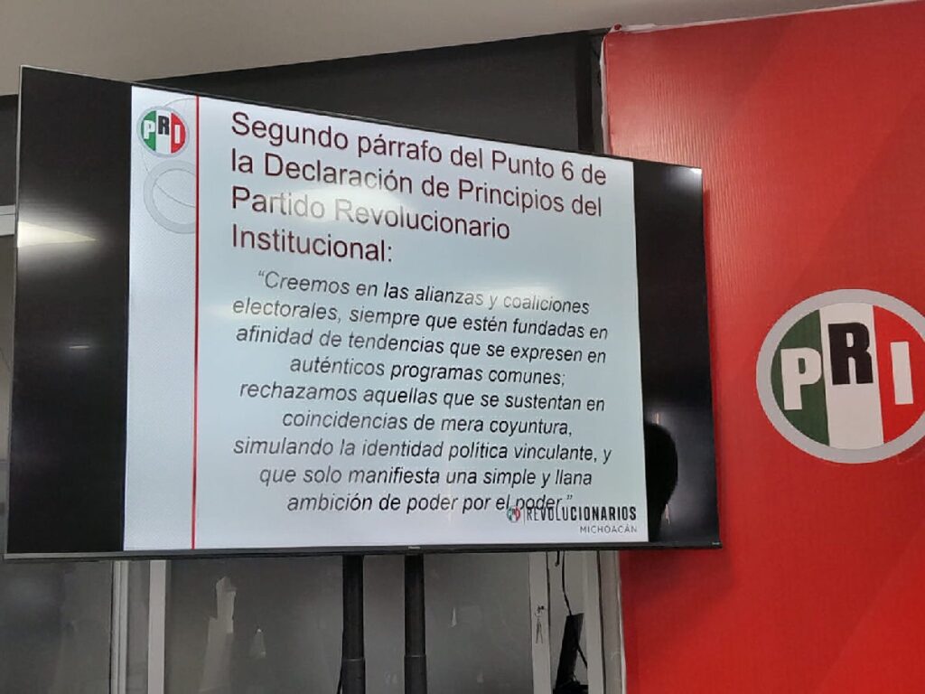 PRI Michoacán expone su reglamento interno
