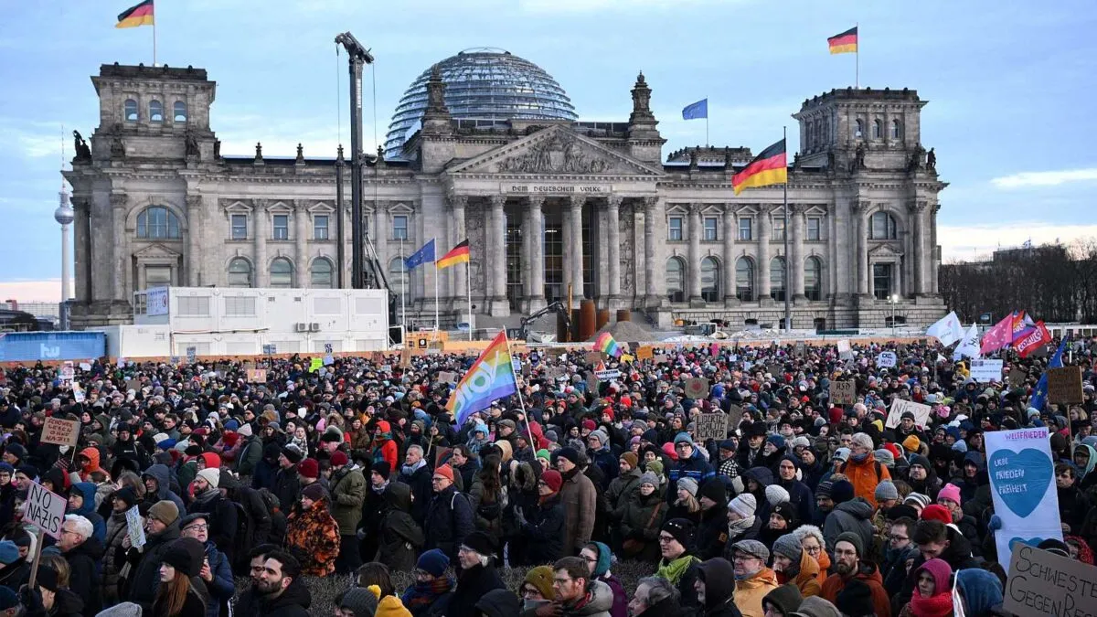 En Berlín protesta contra la extrema derecha