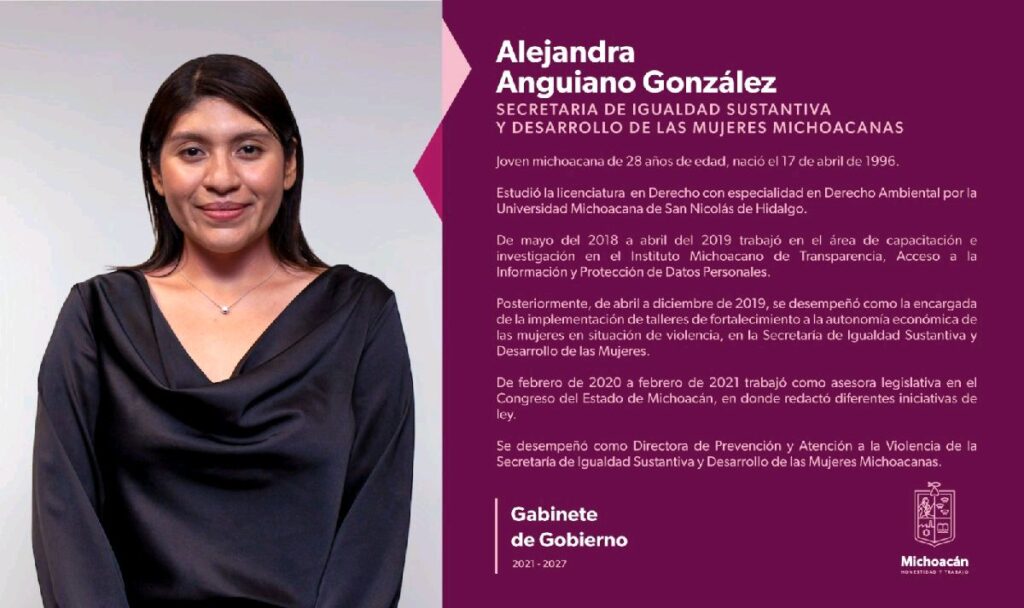 Revelan perfil de Alejandra Anguiano a su llegada a Seimujer