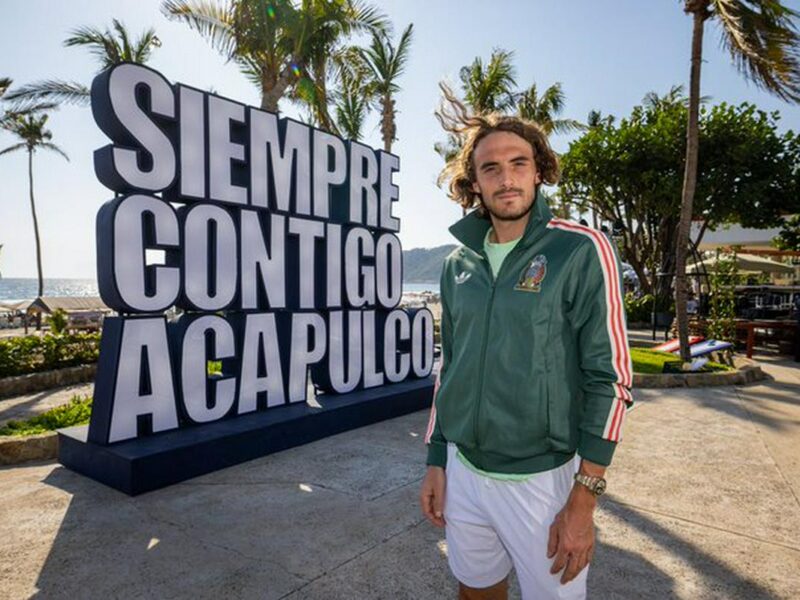 Stefanos Tsitsipas ayuca a la reconstrucción de Acapulco