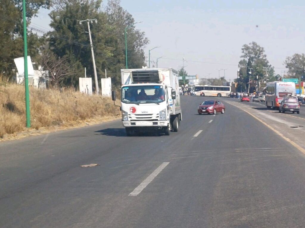 vehículos se vieron afectados por las protestas