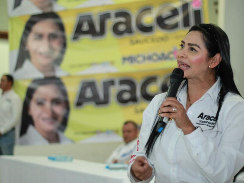 Araceli Saucedo afirmá su defensa de la democracia