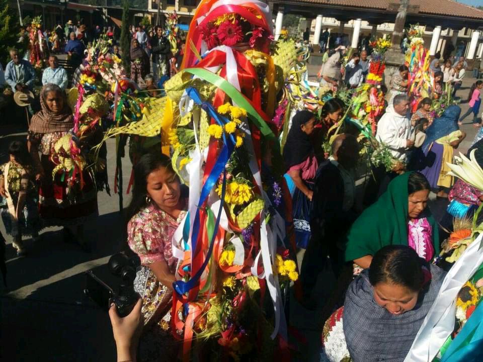 bendición de palmas en Uruapan Michoacán - festividad