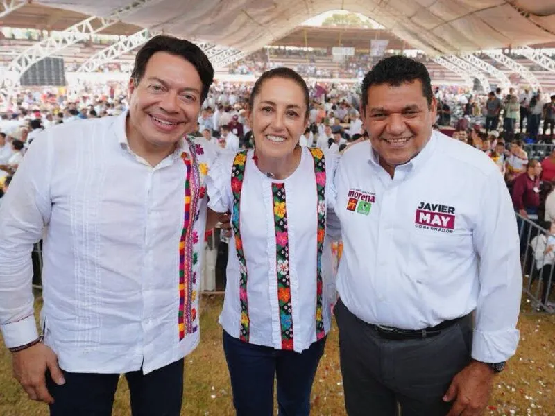 claudia sheinbaum en tabasco campaña