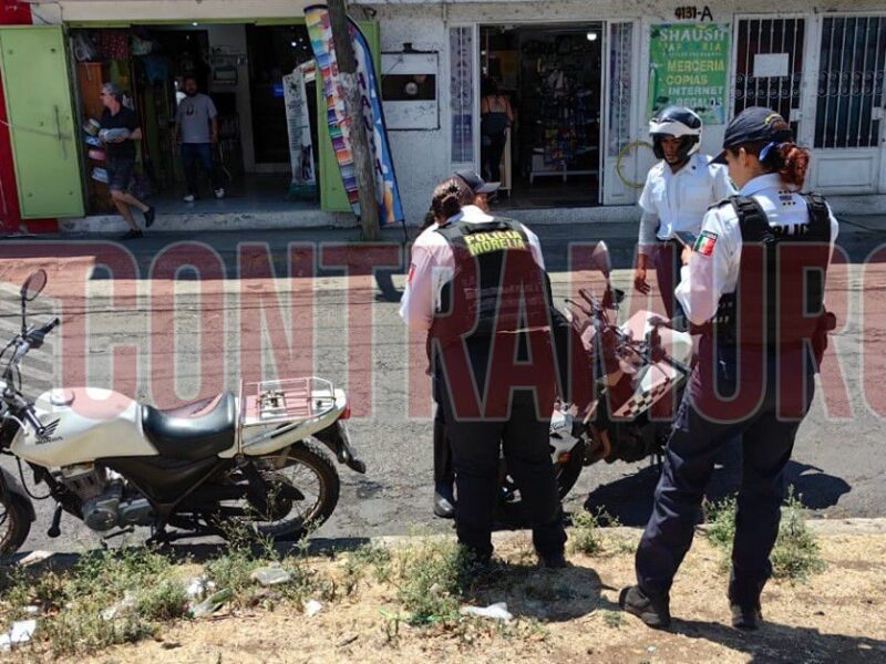 detención por robo de motocicleta - policía