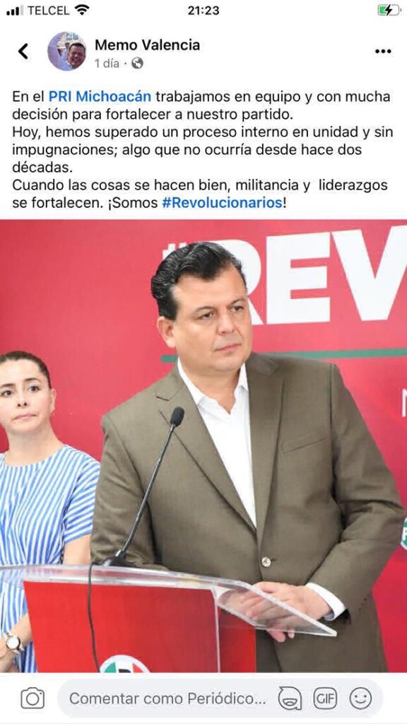 el dirigente estatal del PRI confirmó la alianza con PRD y PAN Michoacán