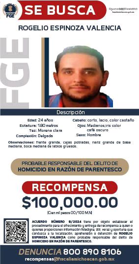 FGE Michoacán recompensa homicidas Tancítaro - Valencia