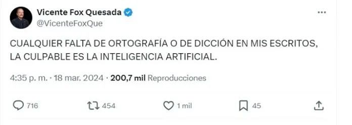 Fox levanta polémica en Twitter por erorres otográficos