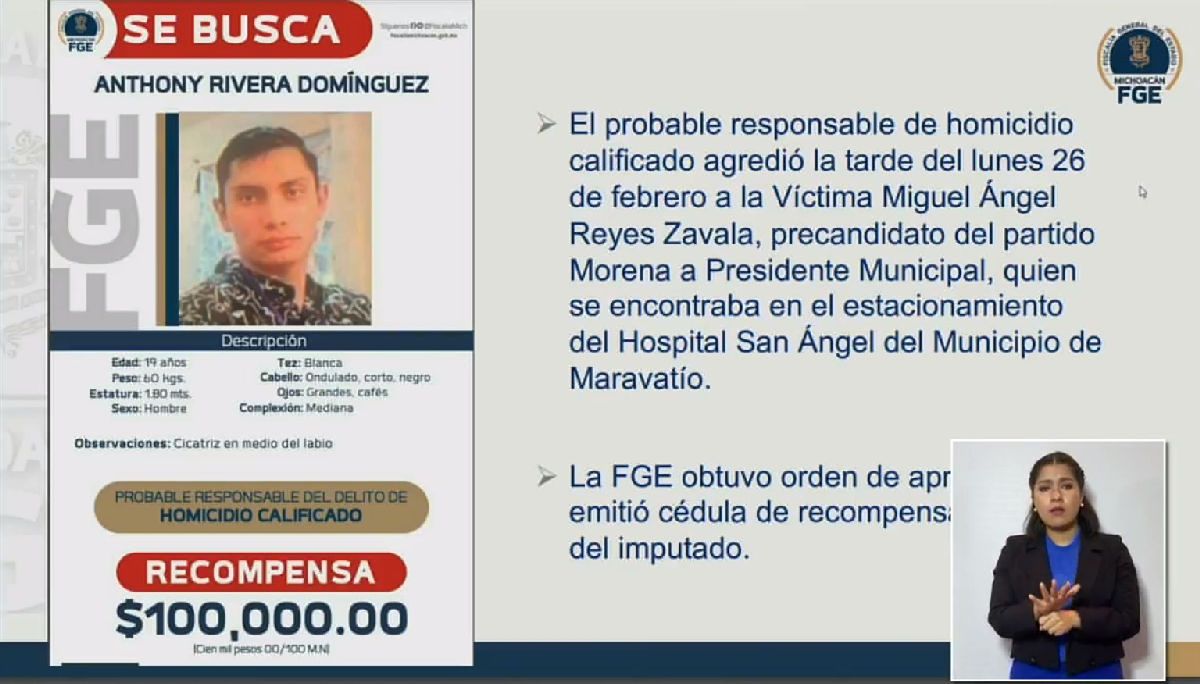 identifca FGE Michoacán al responsable de asesinato de precandidato de Morena