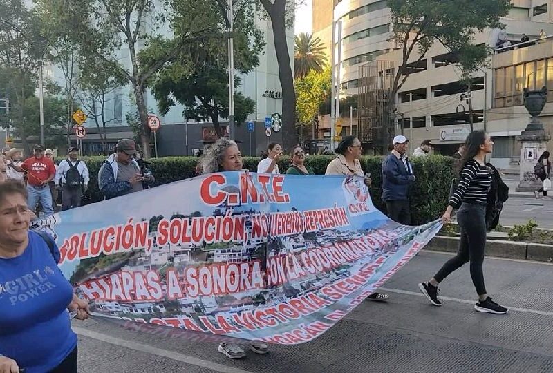 Integrantes de la CNTE anuncian manifestación en Morelia
