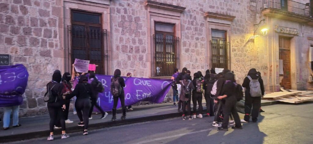 Lucha feminista en Michoacán bloque negro