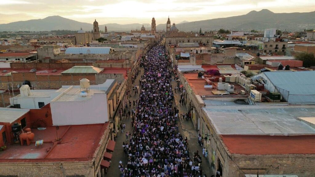 Lucha feminista en Michoacán madero marcha