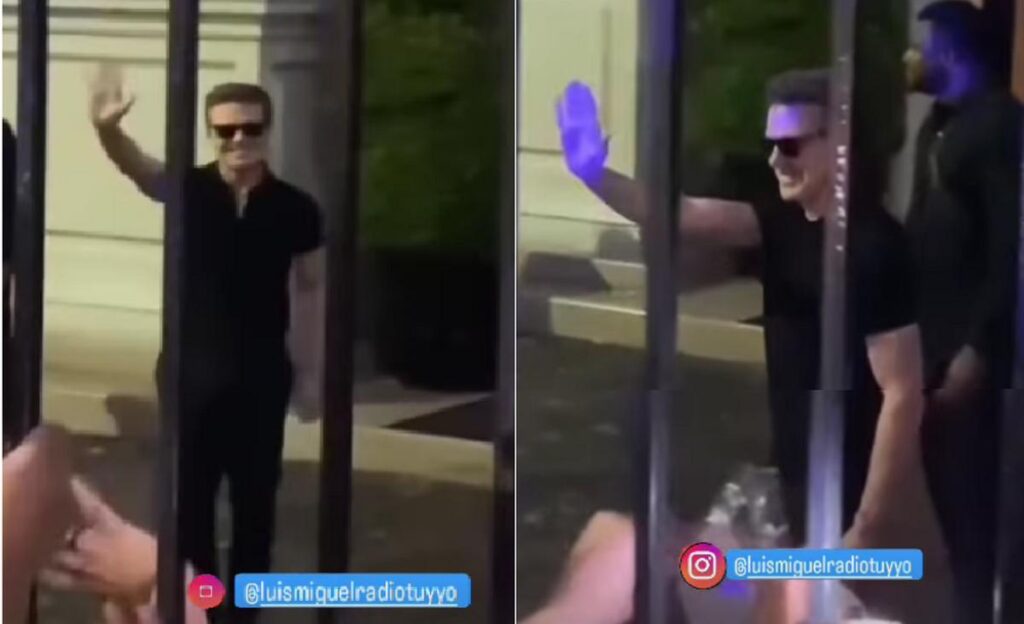 Luis Miguel se tomó un tiempo para saludar a seguidores