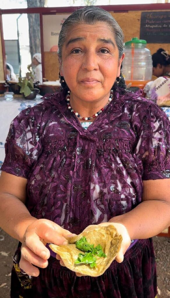 manjar de Michoacán el taco purépecha