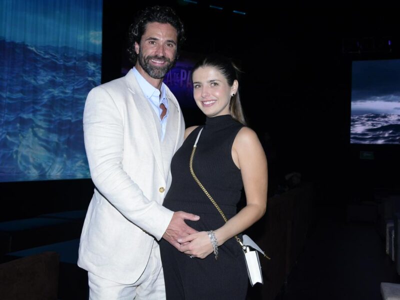 Michelle Renaud y Matías novoa celebran meses de embarazo