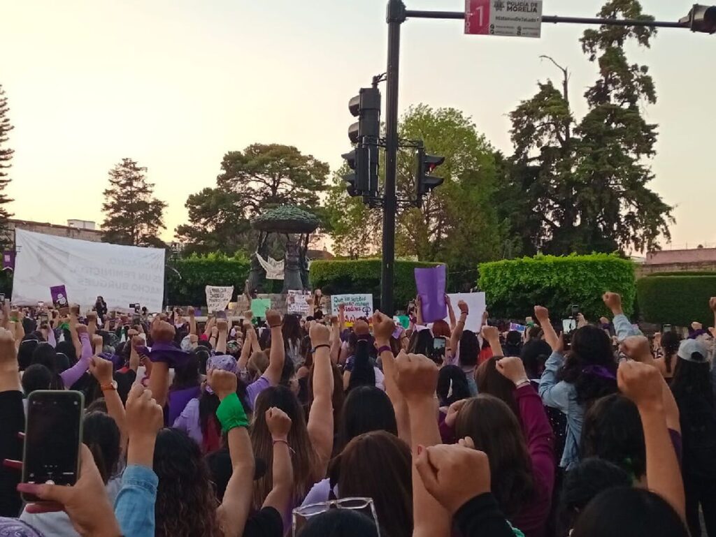 movilización del 8m en michoacán 1