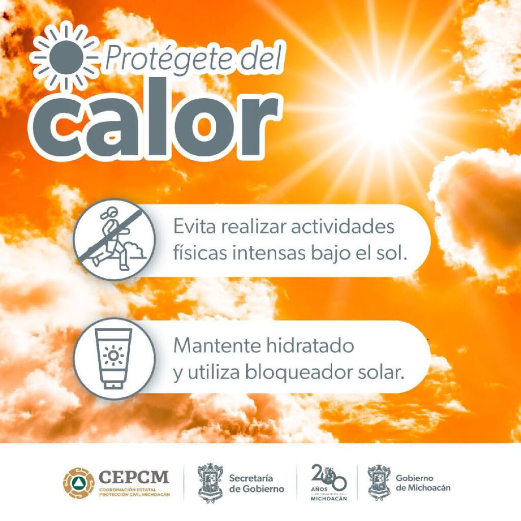 prevención calor extremo en michoacán 2