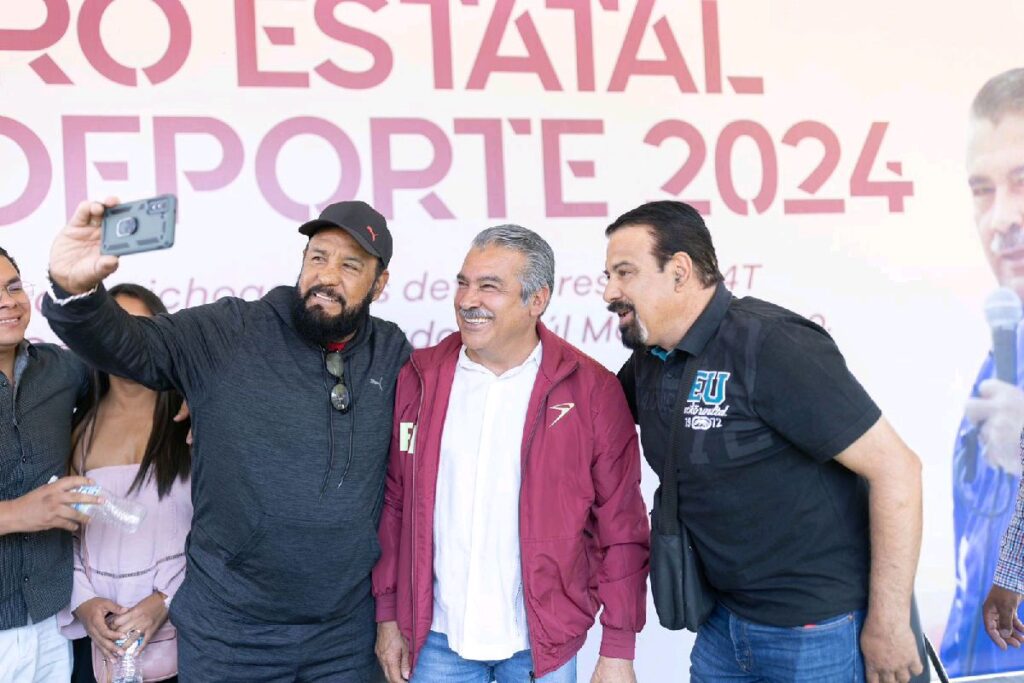Raúl Morón y el deporte en Michoacán- fotos