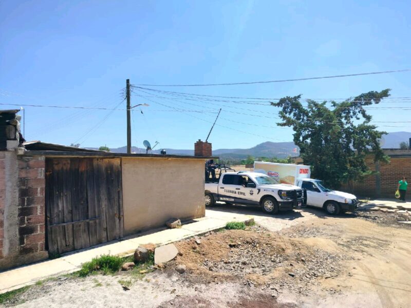 Realizan operativo de seguridad en Senguio tras asesinato de tesorero
