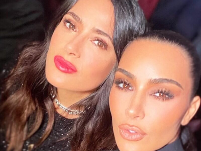 Salma Hayek y Kim Kardashian juntas por la moda