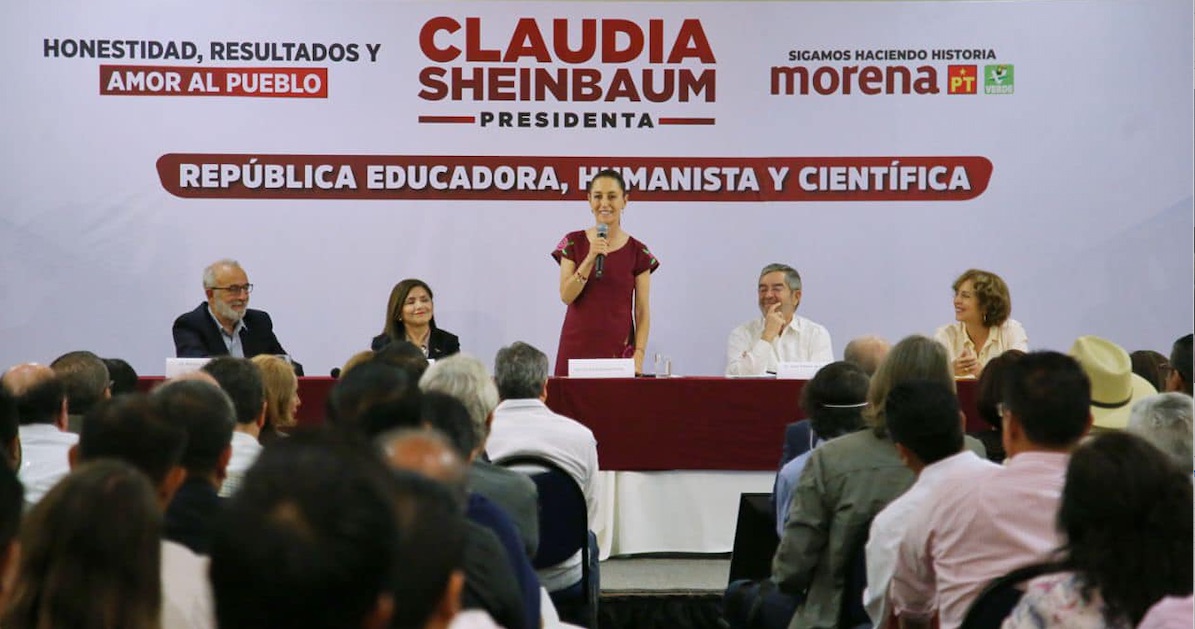 Sheinbaum propone hacer a México potencia científica, educativa y cultural
