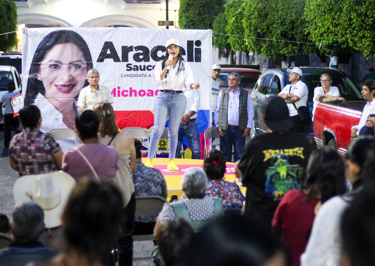 Zinapécuaro e Indaparapeo desbordan entusiasmo frente al proyecto enarbolado por Araceli Saucedo