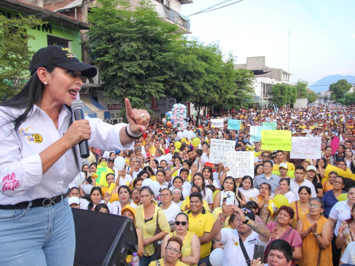 Huetamo va con Fuerza y Corazón por México: Araceli Saucedo               