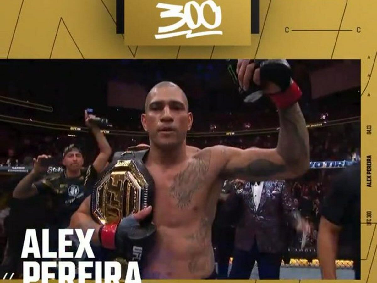UFC 300: Alex Pereira retiene título de peso semipesado con nocaut técnico