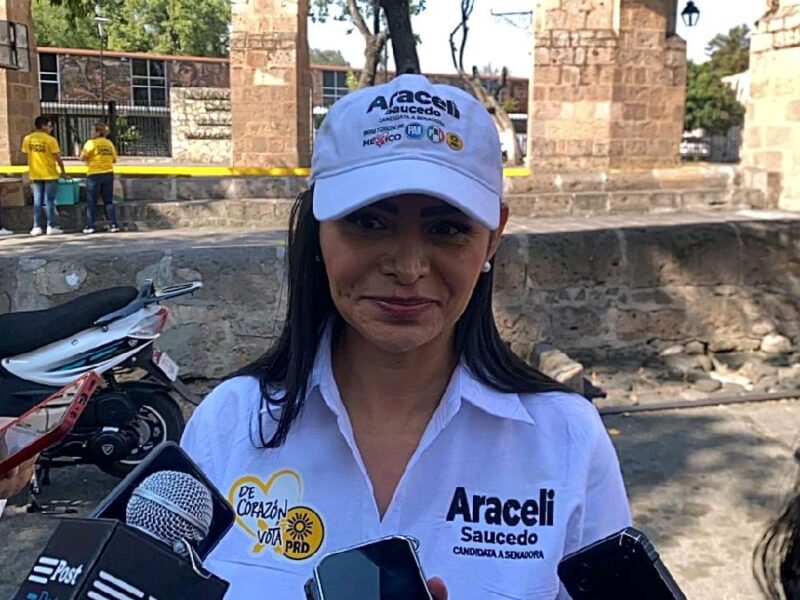 Araceli Saucedo candidata al Senado descarta afectación por conflicto con PRI