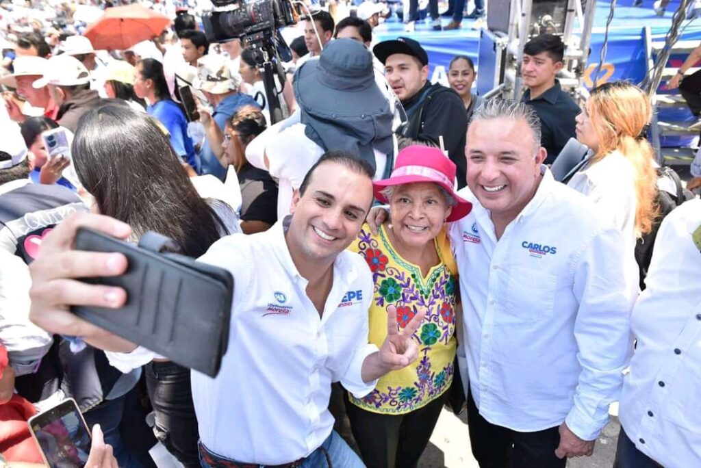 Campaña electoral en Morelia - Carlos Quintana y Pepe Martínez
