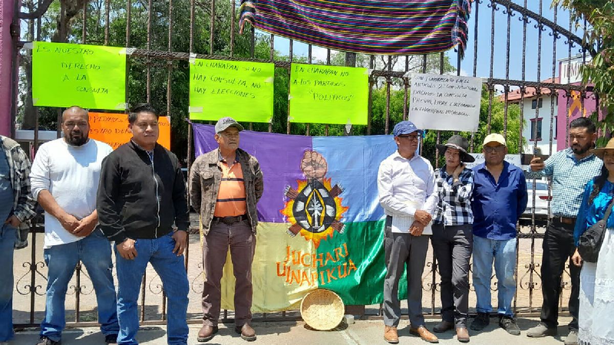 comunidad de Charapan denuncia descriminación del IEM