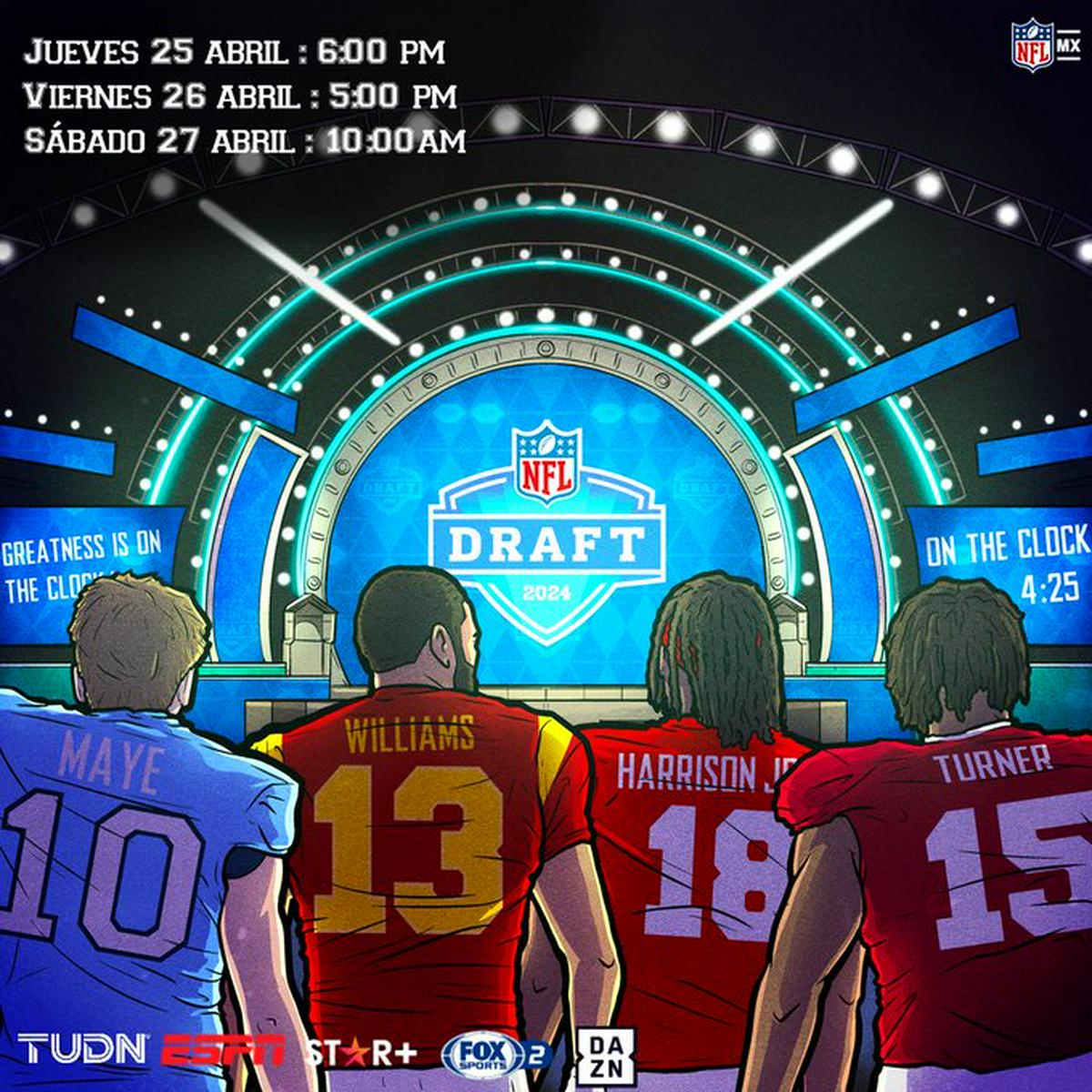 Conoce cómo será el draft de la NFL