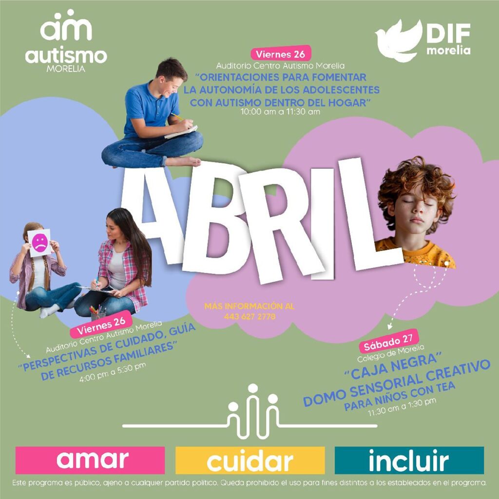 DIF Morelia inclusiva con eventos TEA - cartel