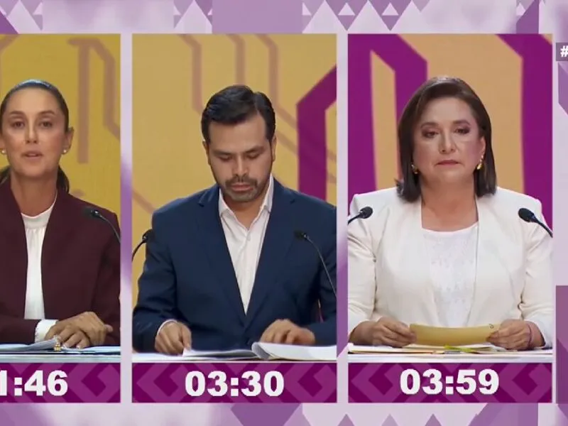 Xóchitl Ataca; Claudia se Defiende; Máynez, Bisagra en Primer Debate Presidencial