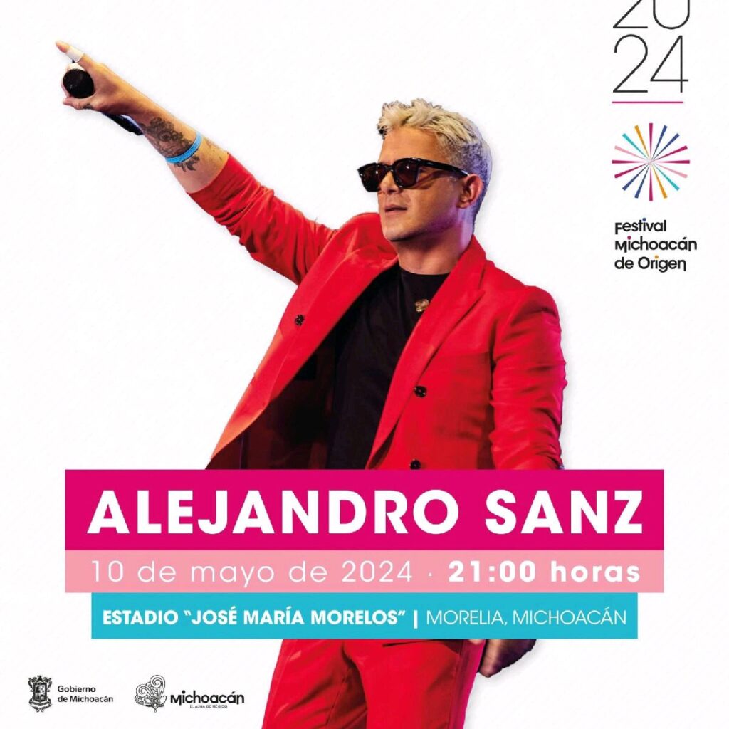 entradas Alejandro Sanz en Morelia - cartel