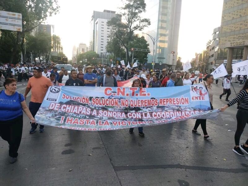 Amaga CNTE: habrá movilizaciones en México de no obtener respuestas positivas de AMLO