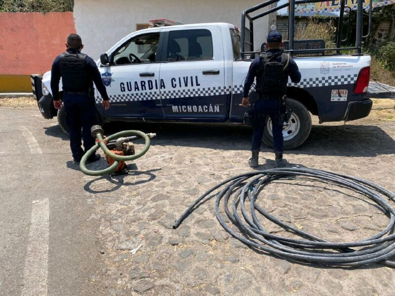 Incautan equipos para tomas ilegales en Pátzcuaro