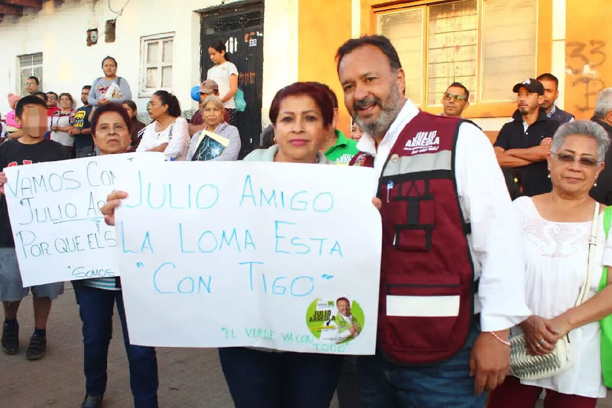 Julio Arreola recibe respando en elecciones en Pátzcuaro