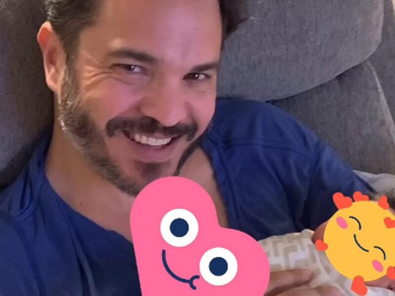 Kuno Becker emociona al debutar como papá