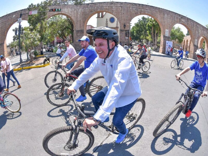 Comunidad ciclista se suma al proyecto de Carlos Quintana