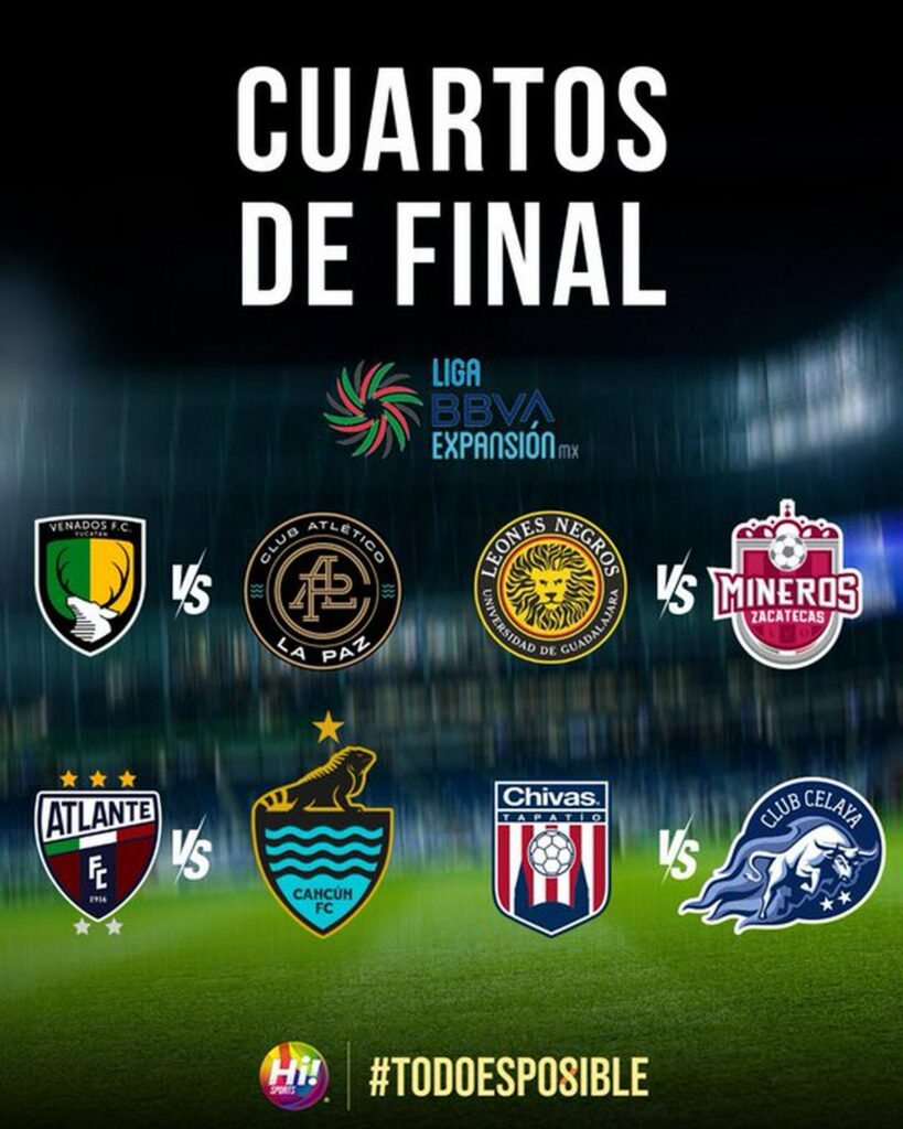 Las semifinales de la Liga de expansión MX - cruces