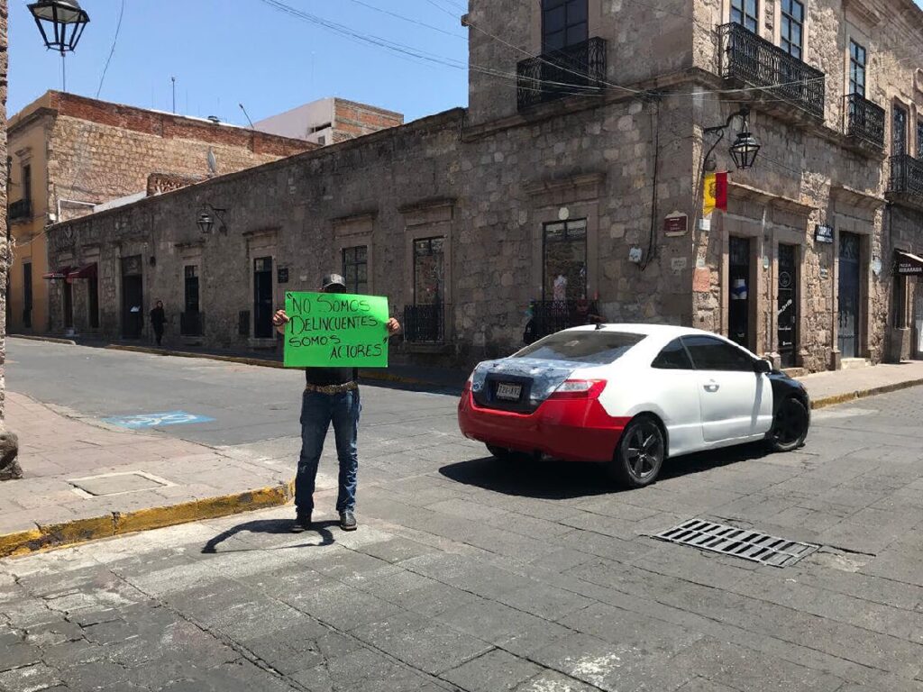 Somos actores, no delincuentes, protesta producción detenida por Policía Morelia 2