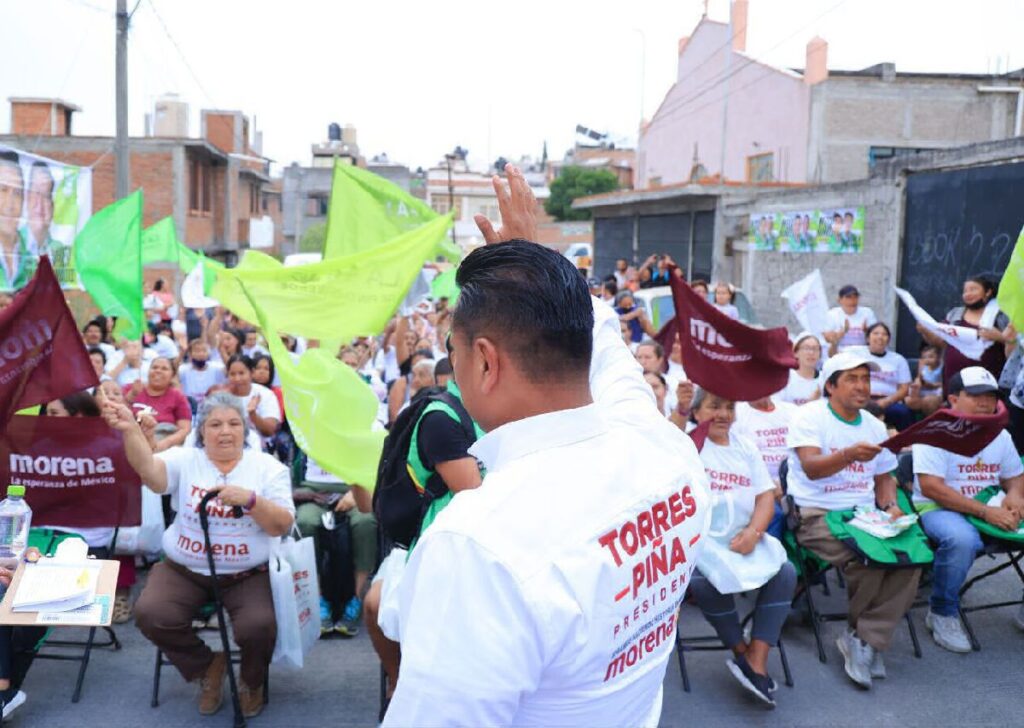 respaldo a Torres Piña en Barrio Alto- mitin