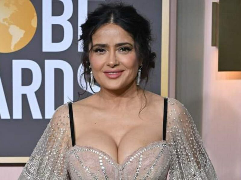 Salma Hayek en concierto de Madonna