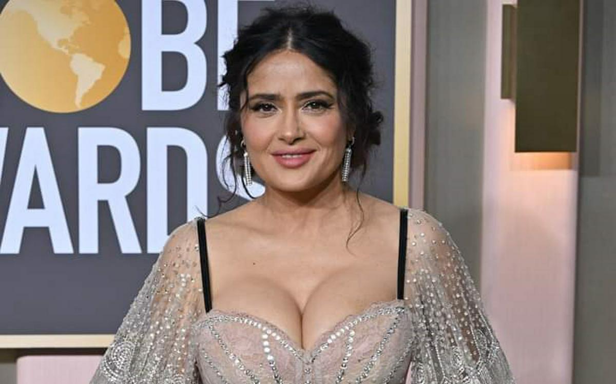 Salma Hayek en concierto de Madonna