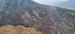 Helicóptero sobrevuela incendio forestal en Purépero y Zacapu; brigadas atienden por tierra