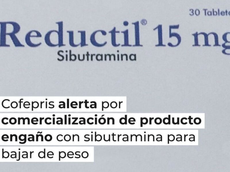 Alerta Cofepris por venta ilegal de Reductil para bajar de peso